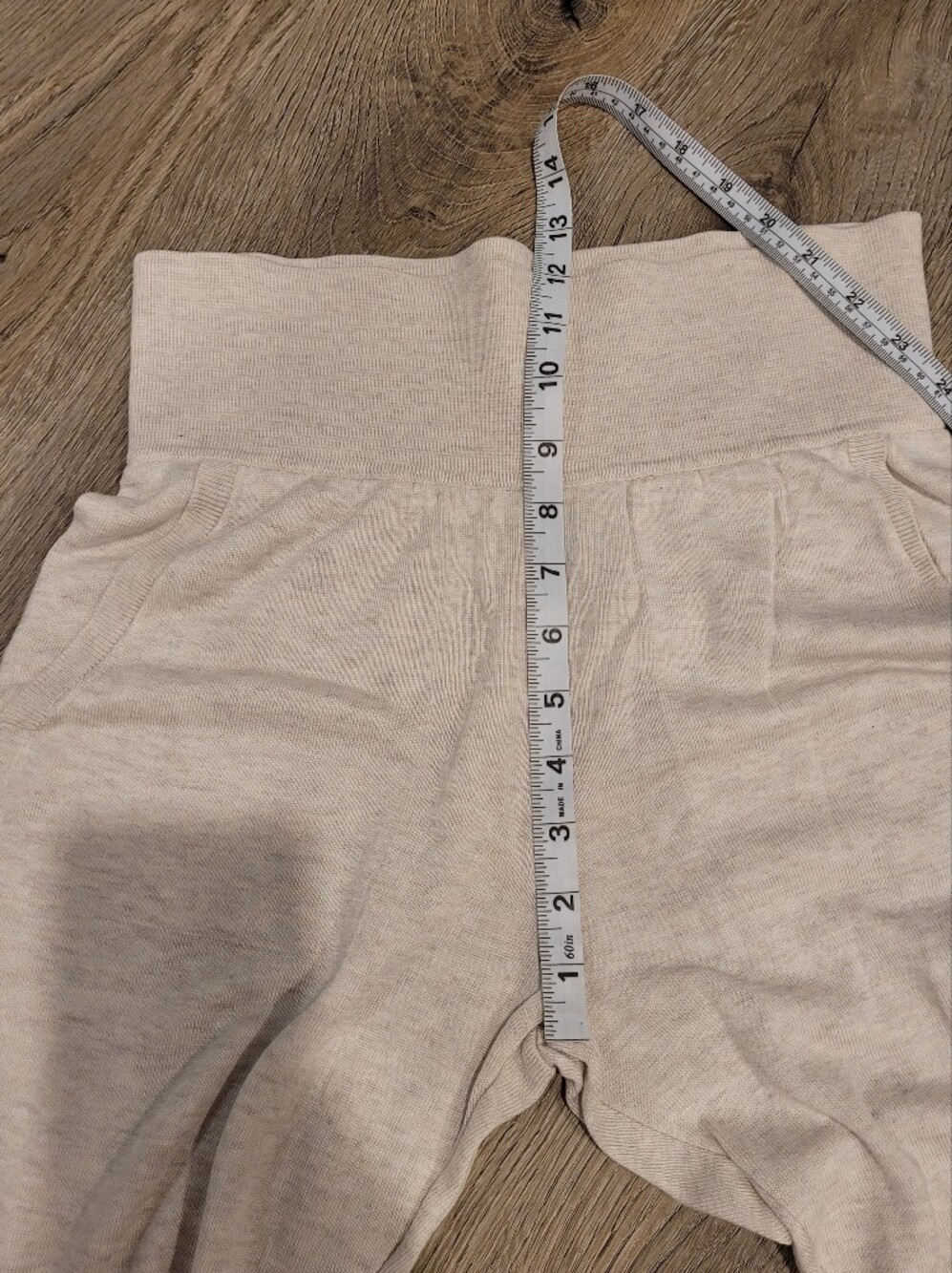 Athleta Daydream Sweater Sleep Joggers Heathered Oatmeal Size Small Petite - Picture 8 of 10